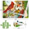 QUOKKA 13 Piece Dementia Activities for Adults - 3 Set Dementia Puzzles for Elderly - Large Piece Gifts Products for Seniors - Alzheimers Jigsaw Puzzle Games for Adults with Birds and Cats